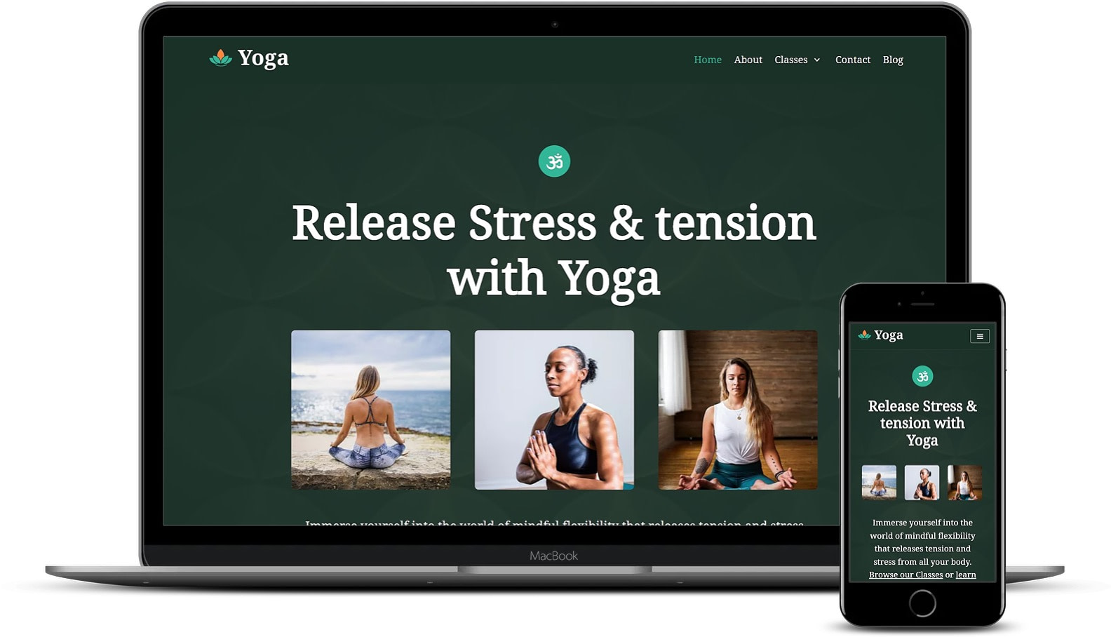 Yoga WordPress template