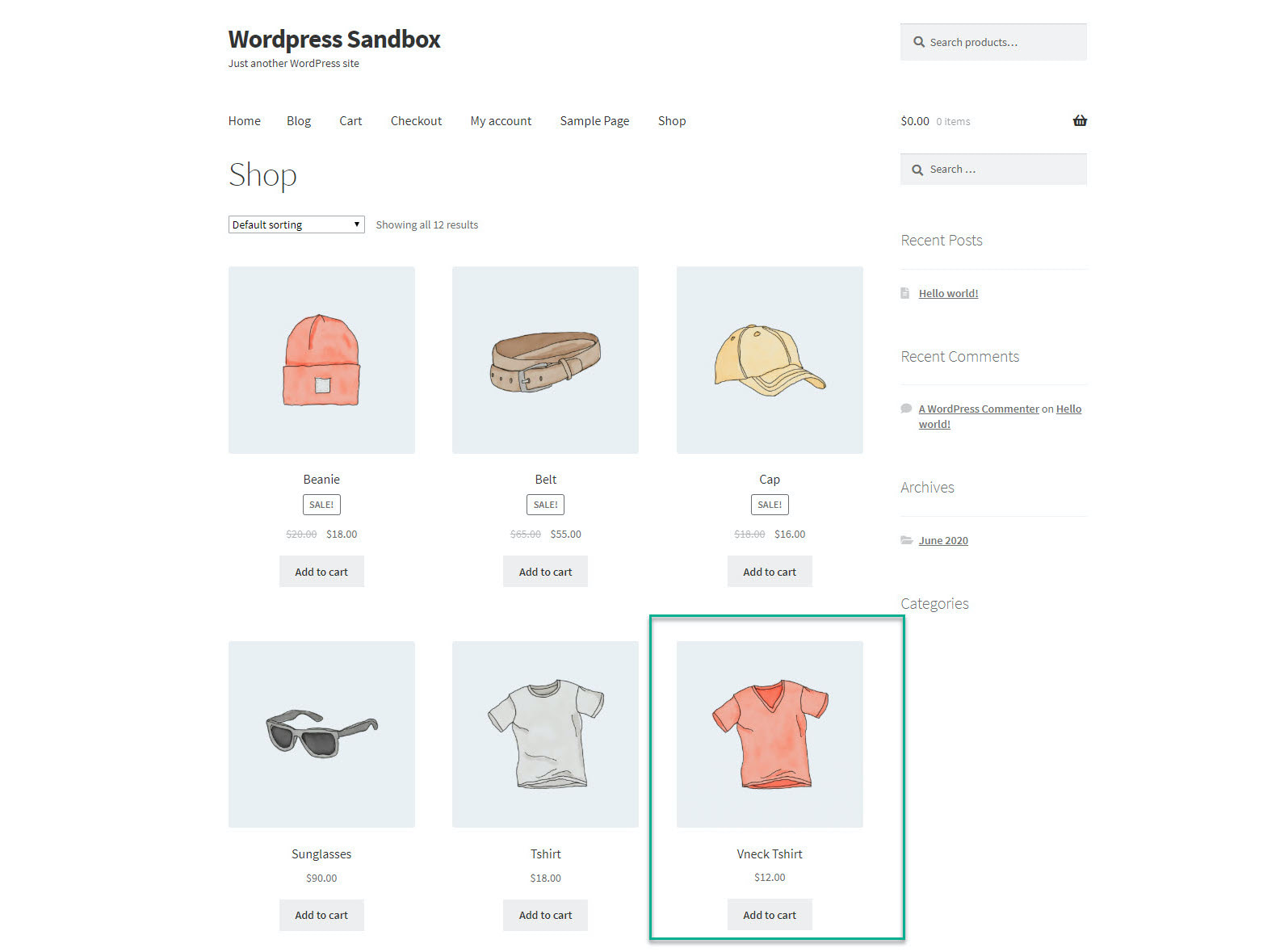 add the gift to cart