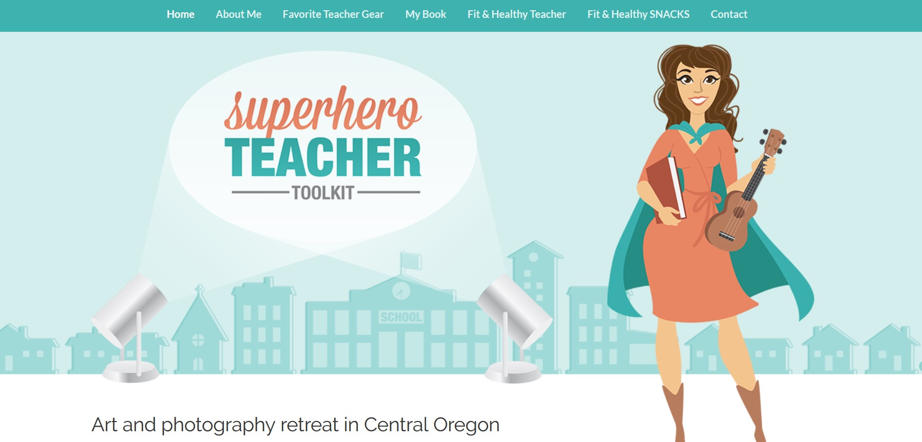 custom branded website: Superhero Teacher