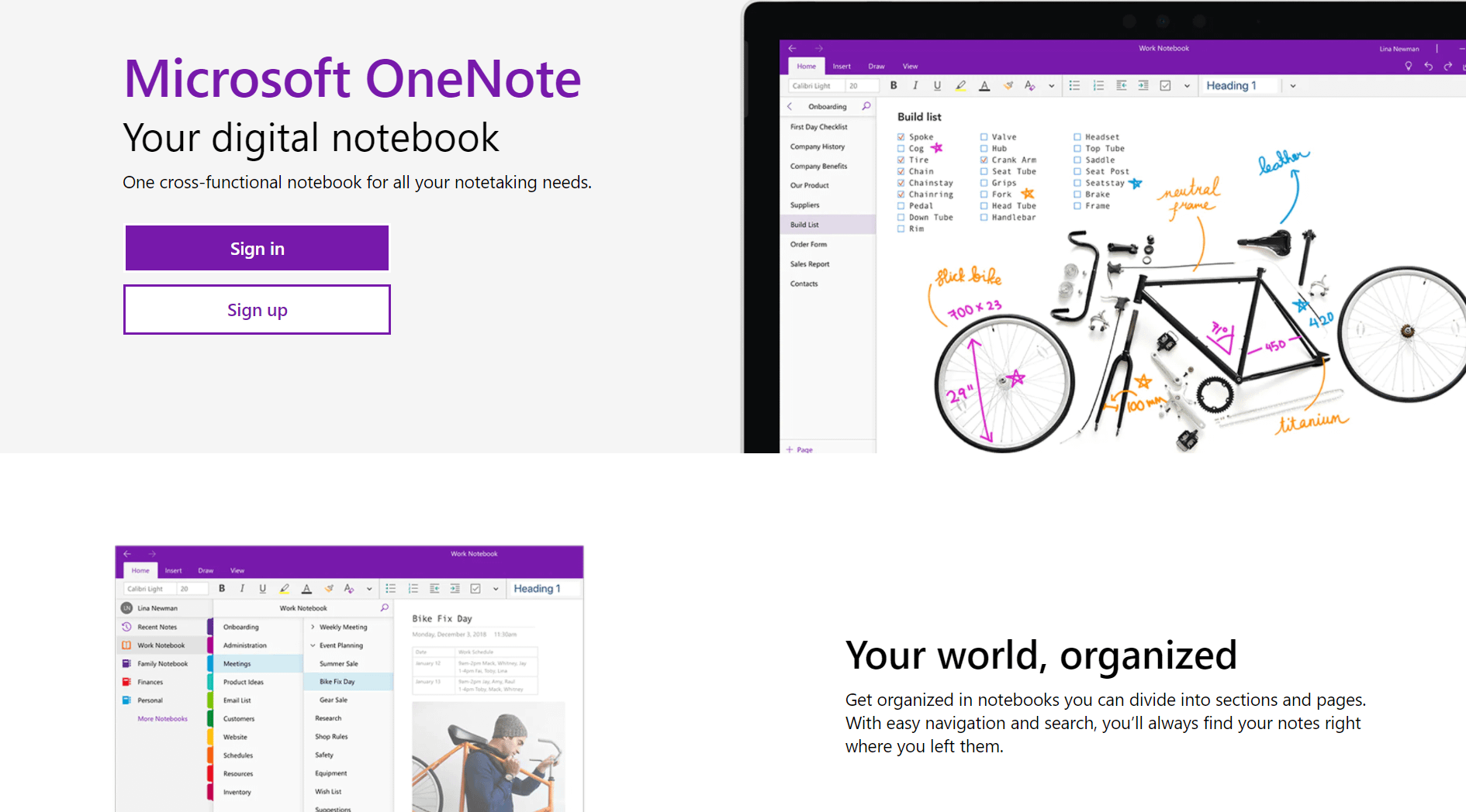 ứng dụng ghi chú tốt nhất - Microsoft OneNote