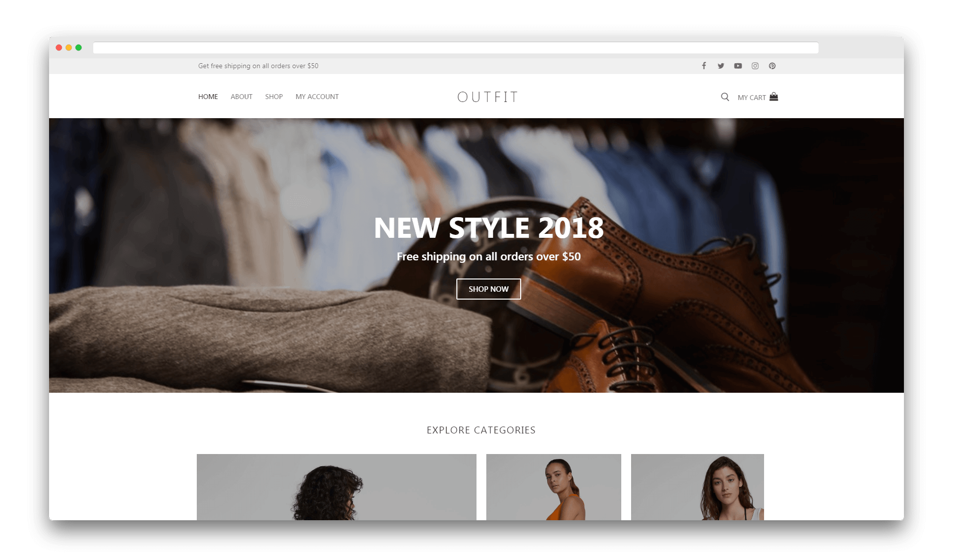 Bản demo chủ đề Customify.
