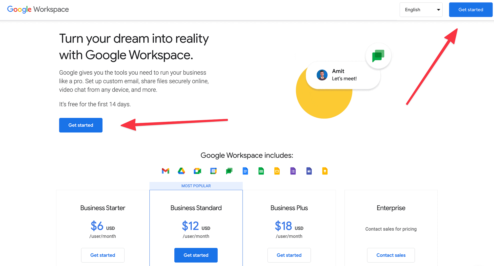 Bắt đầu sử dụng Google Workspace