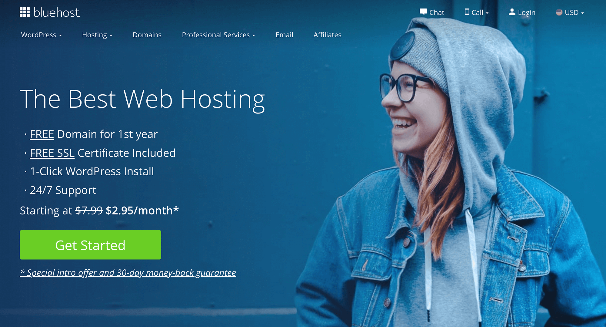 Bluehost helps you create an email with personalized domain