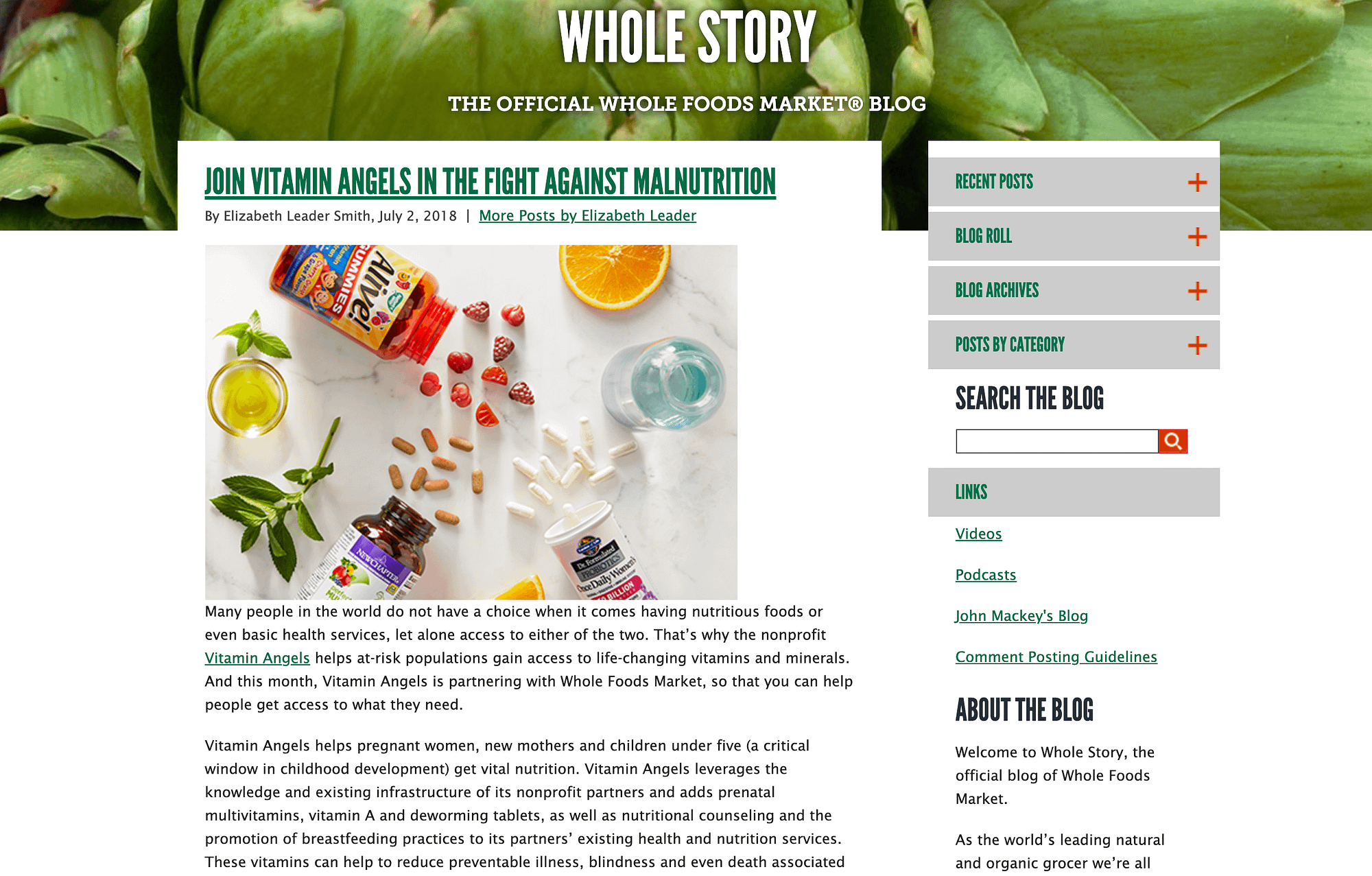 Blog Whole Foods.