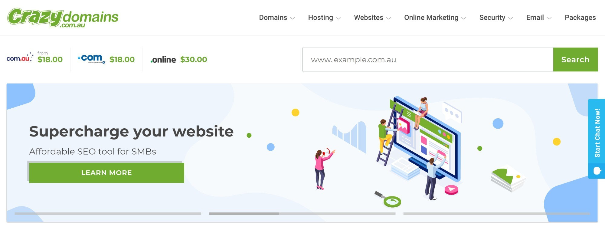 Best web hosting Australia: CrazyDomains