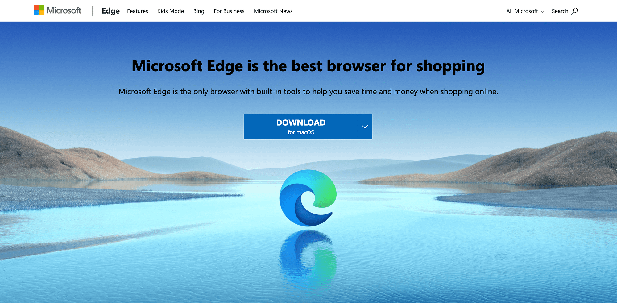 The Microsoft Edge web browser.