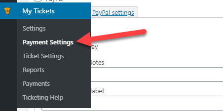 payment settings - How to sell tickets online