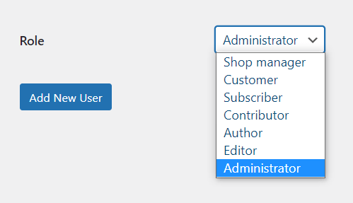 vai trò người dùng wordpress