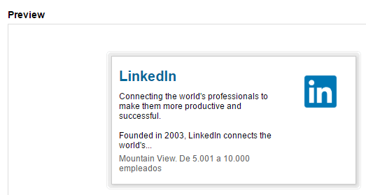 Displaying your LinkedIn profile on a different platform.