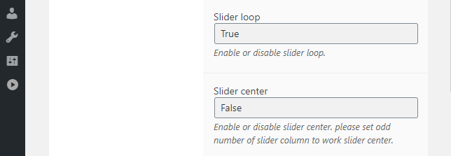 Enabling looping for your slider.