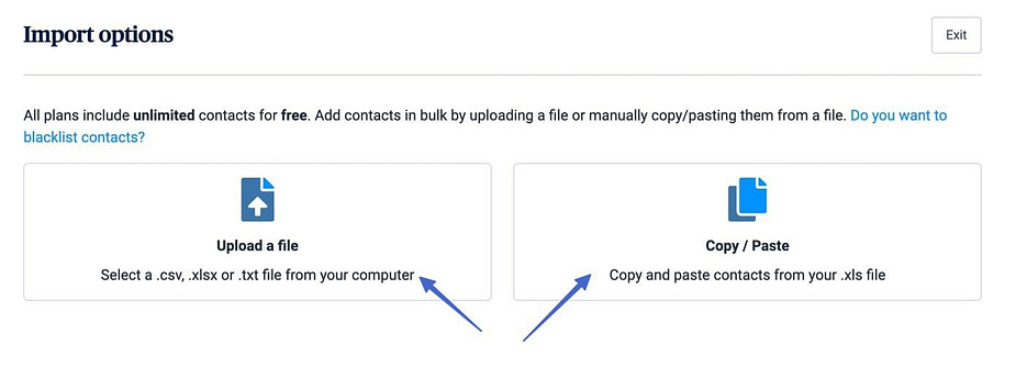 import contacts for Shopify email marketing