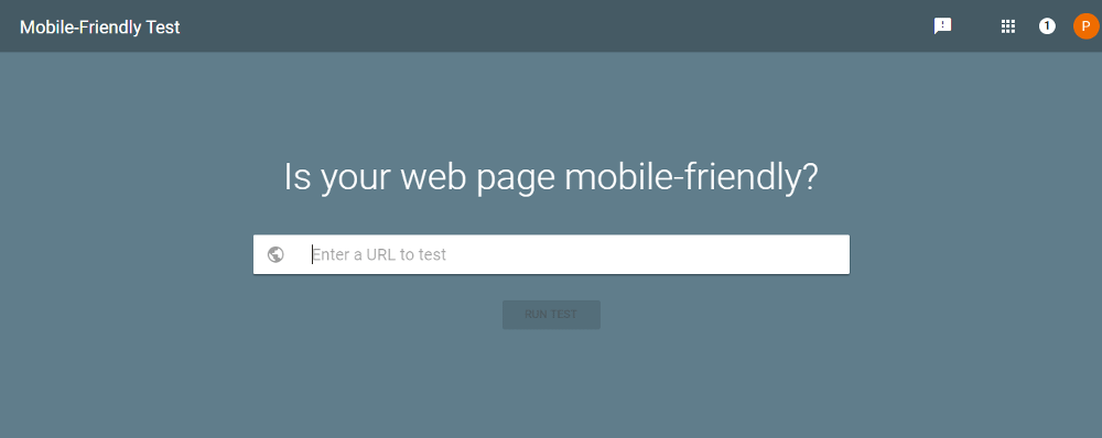 Google's mobile friendly speed test