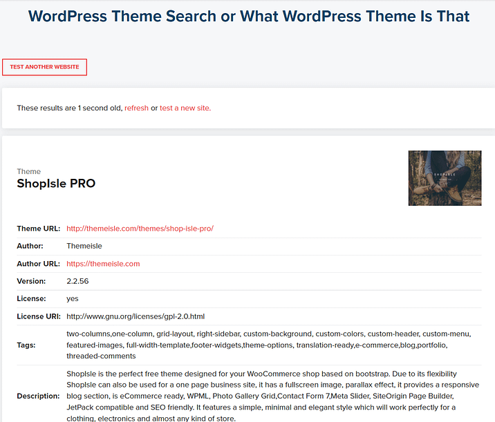 WordPress theme detectors: What Theme