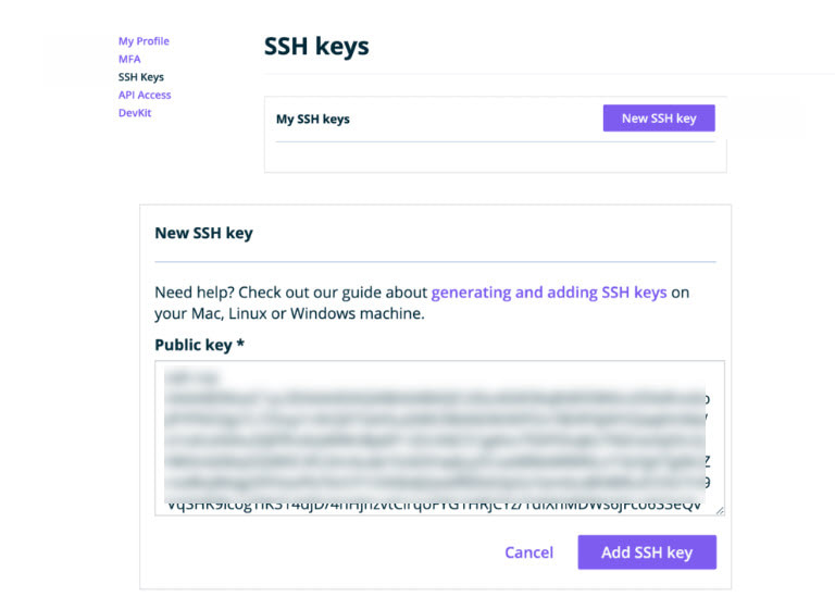 SSL vs SSH: How to get SSH keys