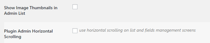 Enabling horizontal scrolling for your database.