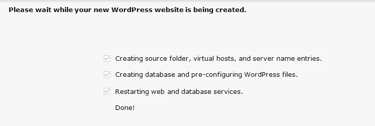 DesktopServer in the middle of setting up your website.