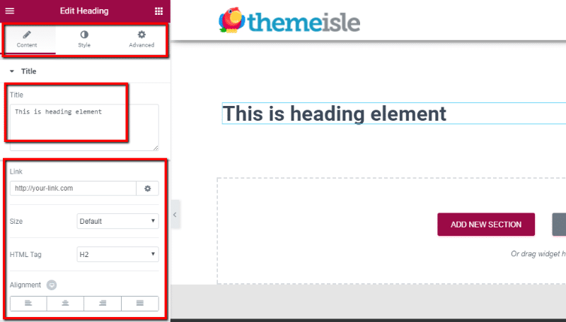 how to edit elementor elements