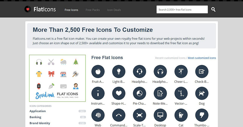 flat icons web design resources