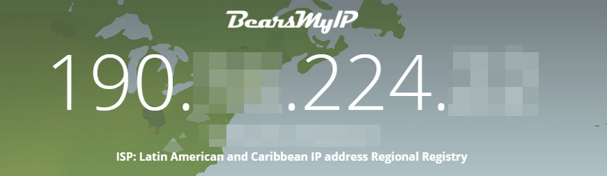 An example of an IP address.