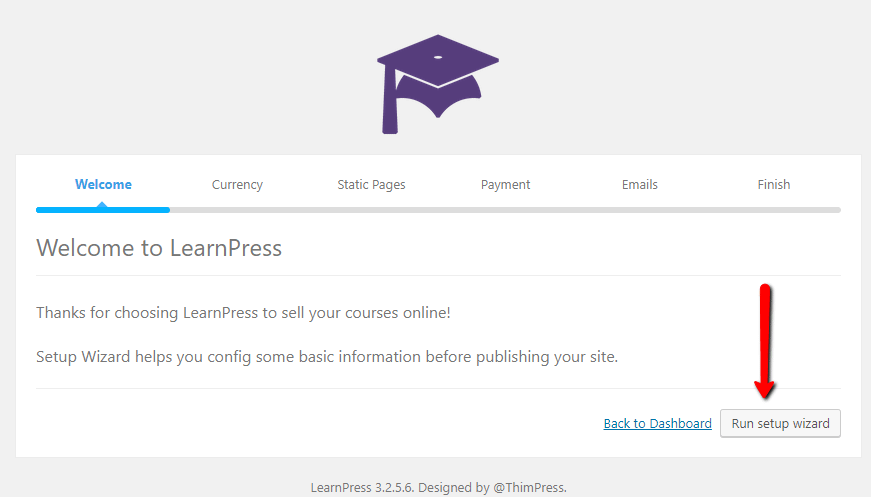 chào mừng bạn đến với learnpress