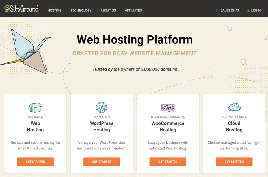SiteGround offers SEO web hosting