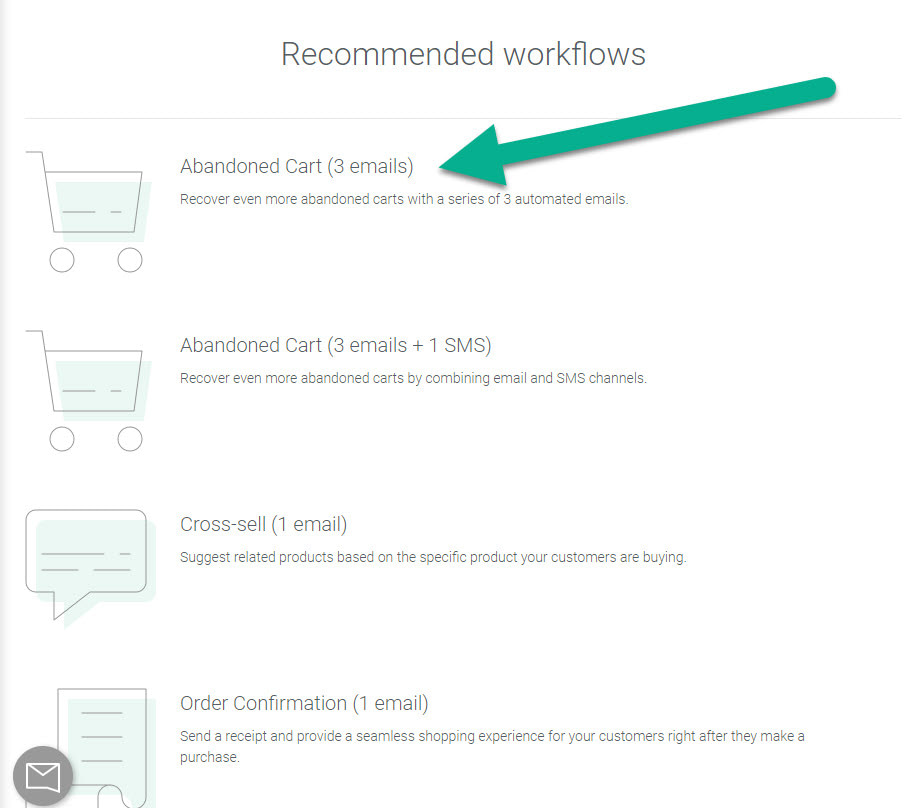 Omnisend's recommended workflows help you get started