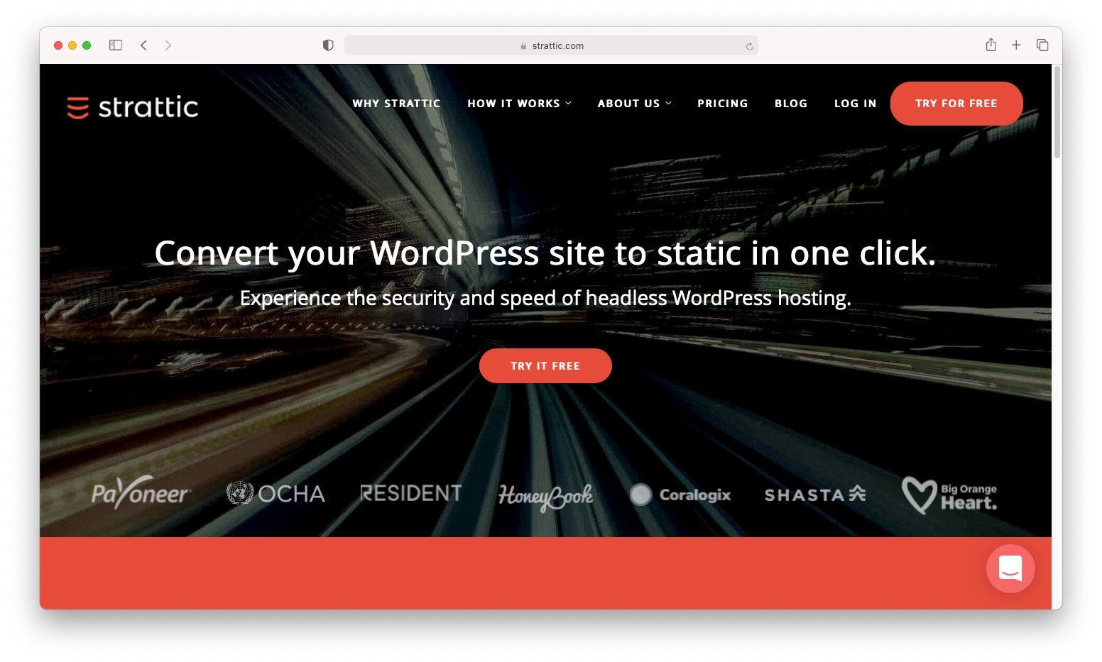 Strattic headless WordPress hosting.