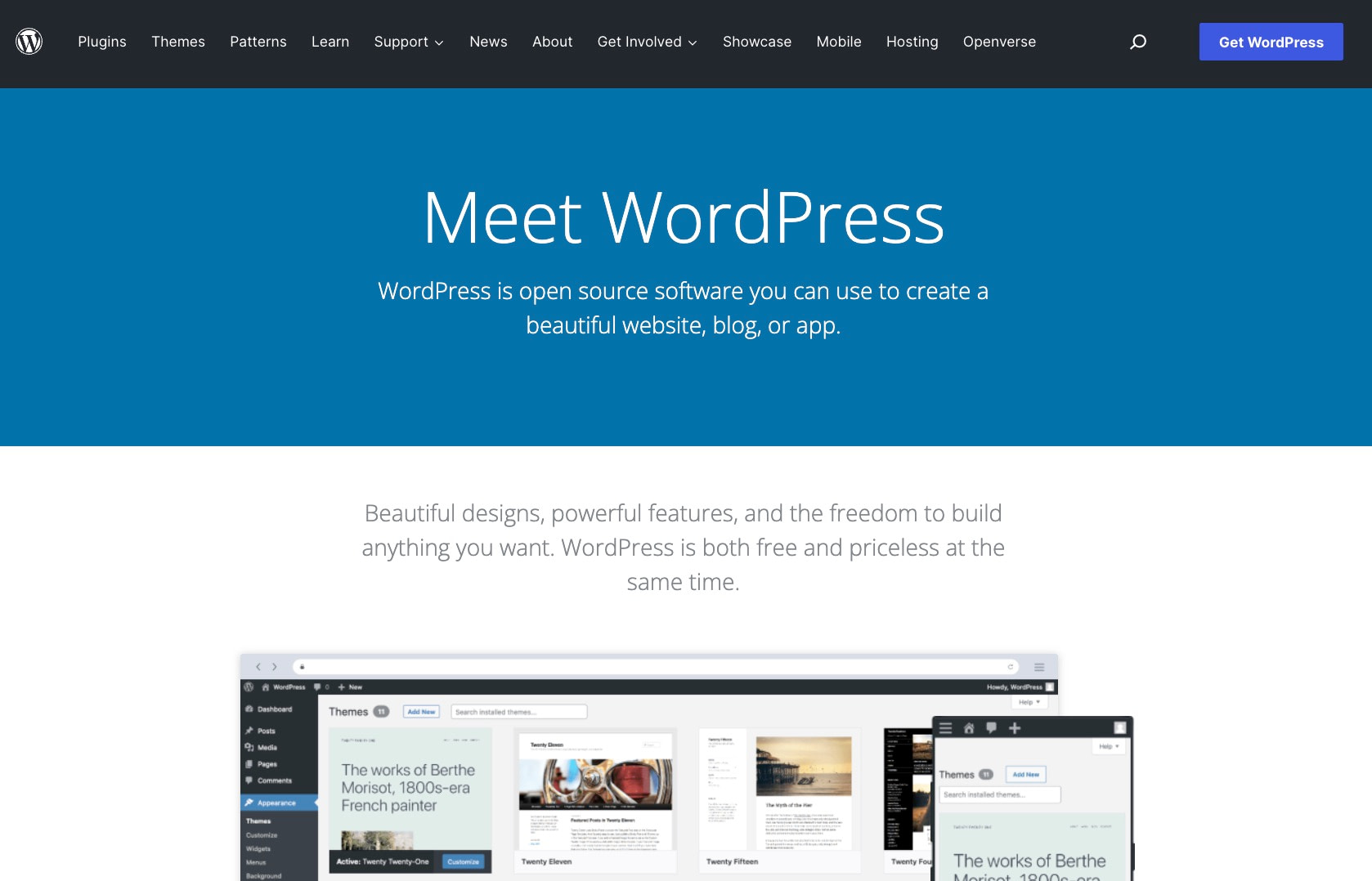 Best free blog sites: WordPress