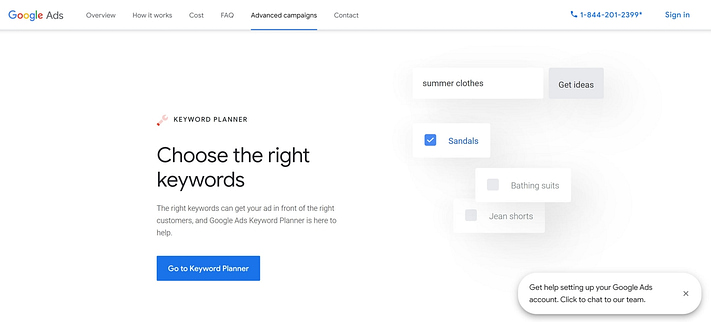 Free Keyword research tool Google Keyword Planner