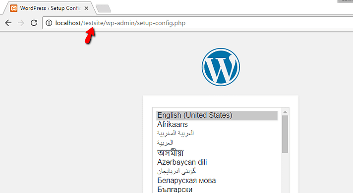 install WordPress on XAMPP