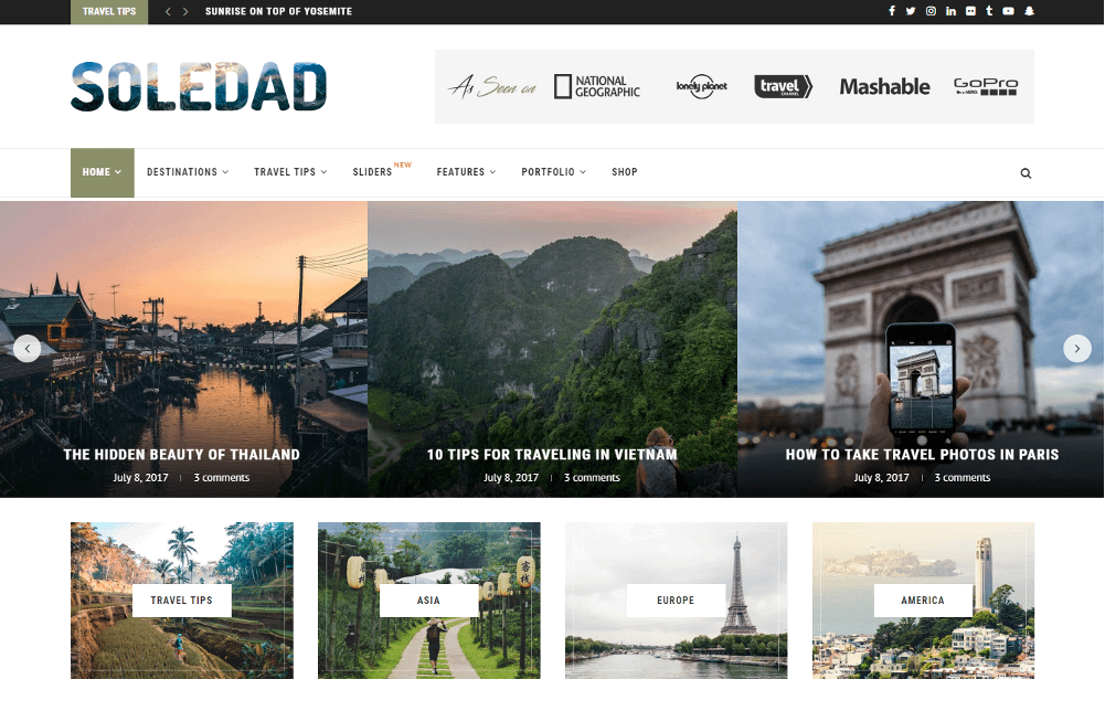Soledad tema de WordPress