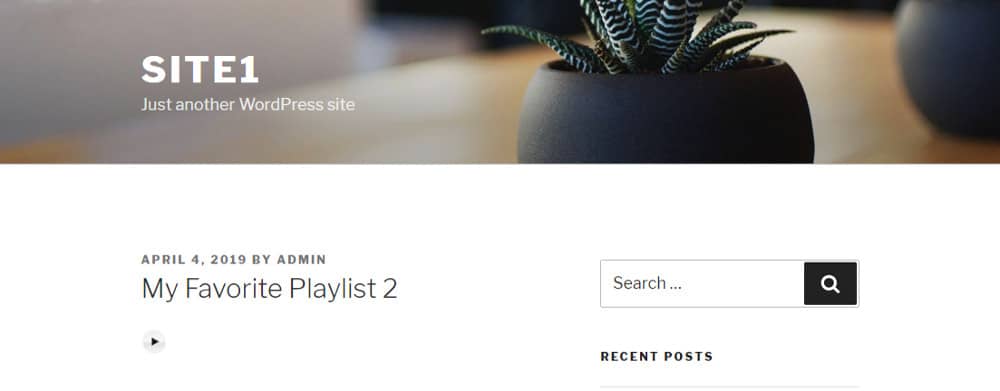 WordPress audio player plugins : Compact WP.