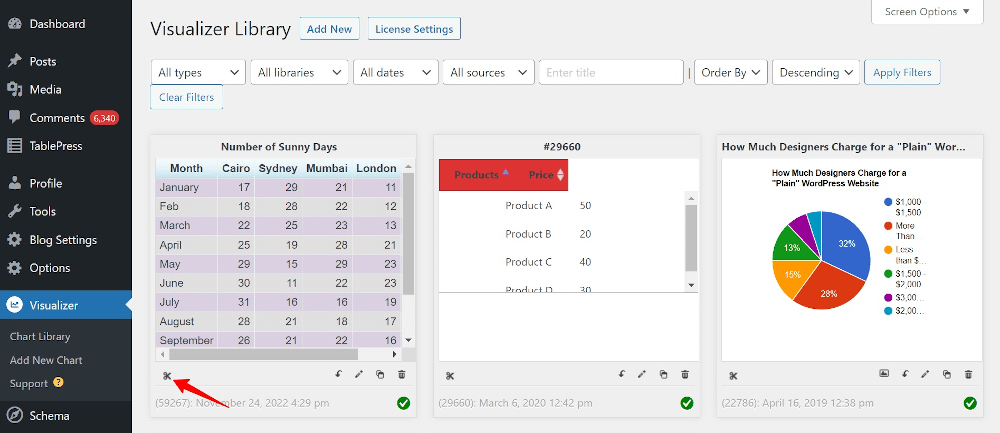 Copy chart to clipboard