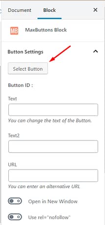 save changes to buttons