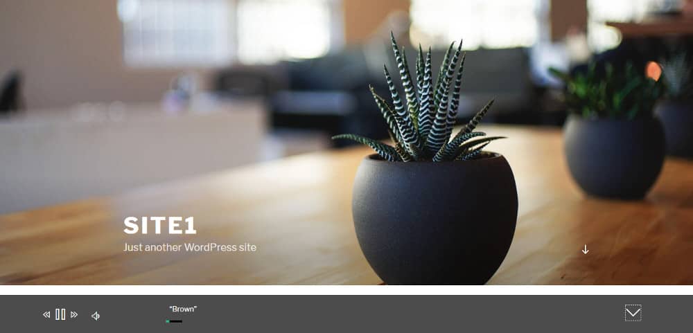 Example of the Audio Dock WordPress audio player.