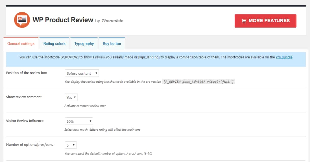 WP Products Lite Customer Rating