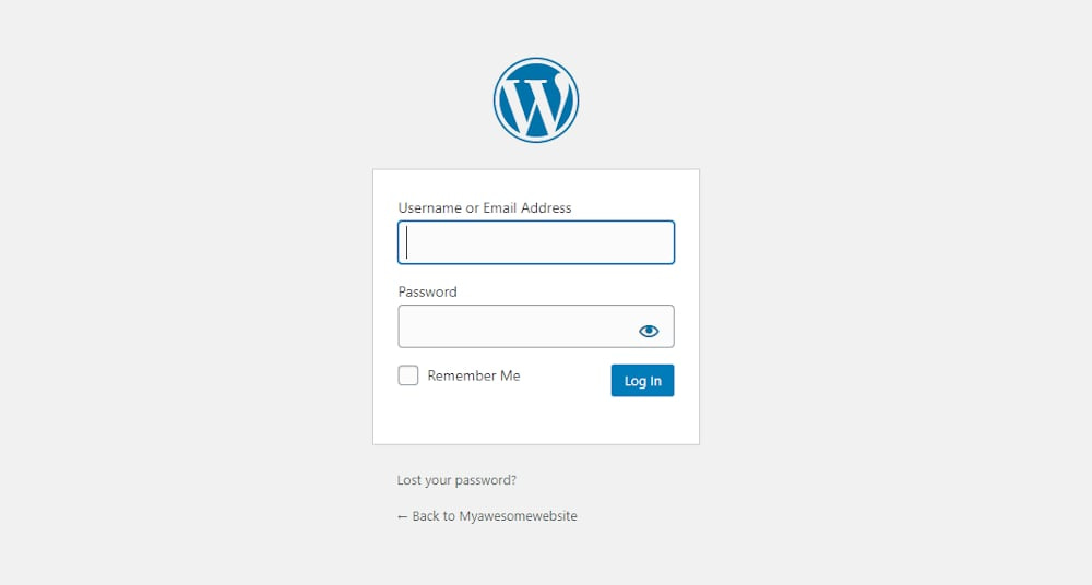 как найти URL-адрес входа в WordPress
