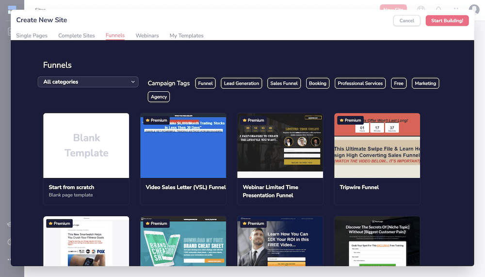 Groove.cm's collection of templates.