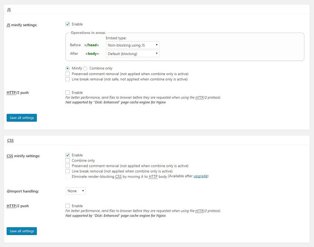 Minify JS & CSS.