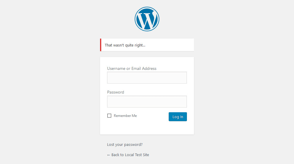 WordPress functions.php modify login error message