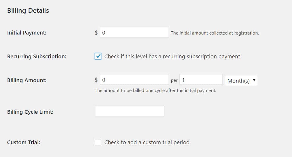 Set up payments inside the Paid Memberships Pro plugin