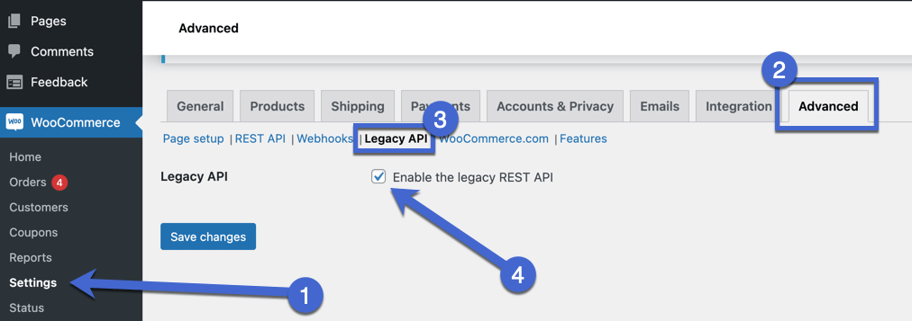 legacy api for WooCommerce customizable products