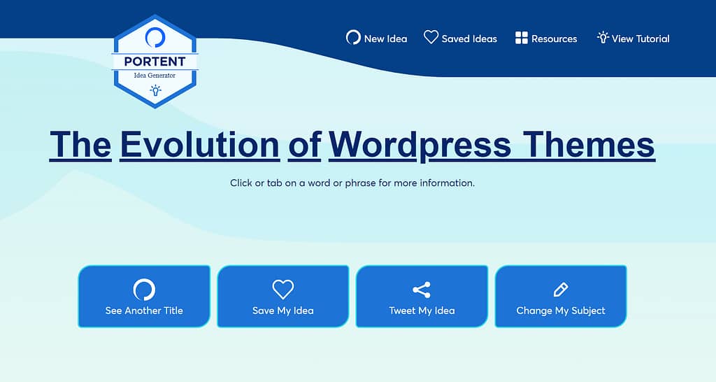 Portent headline analyzer