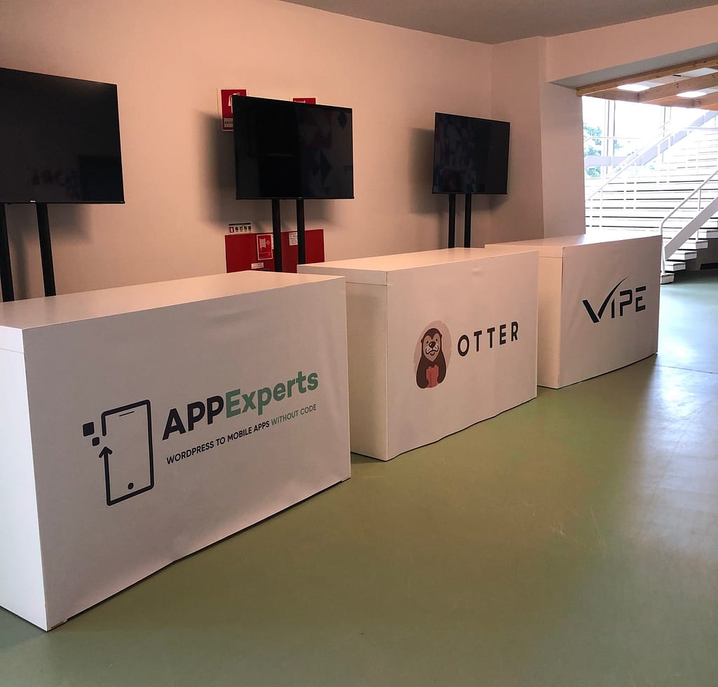 WordCamp Europe stands