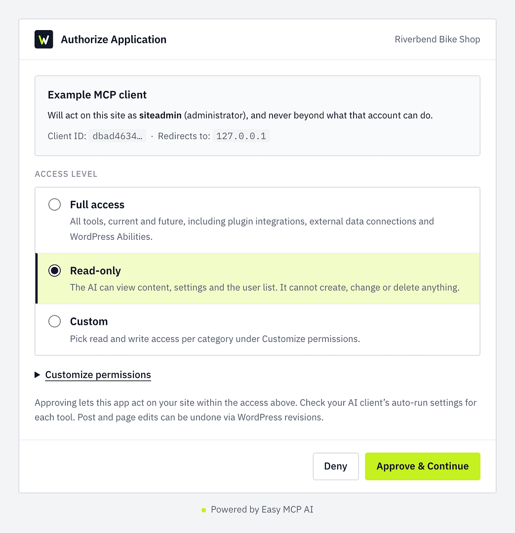 ChatGPT MCP Requirements for WordPress: Plans, Connection Rules and Permissions
