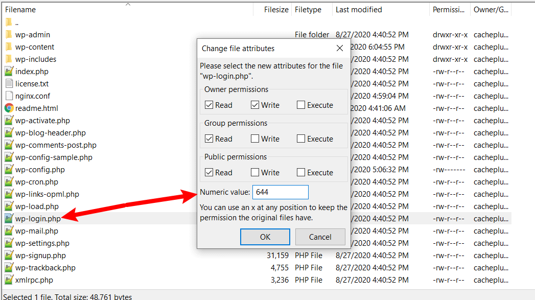 file permissions
