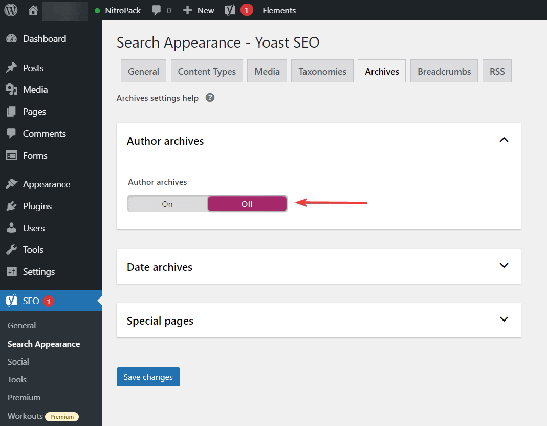 yoast author archive