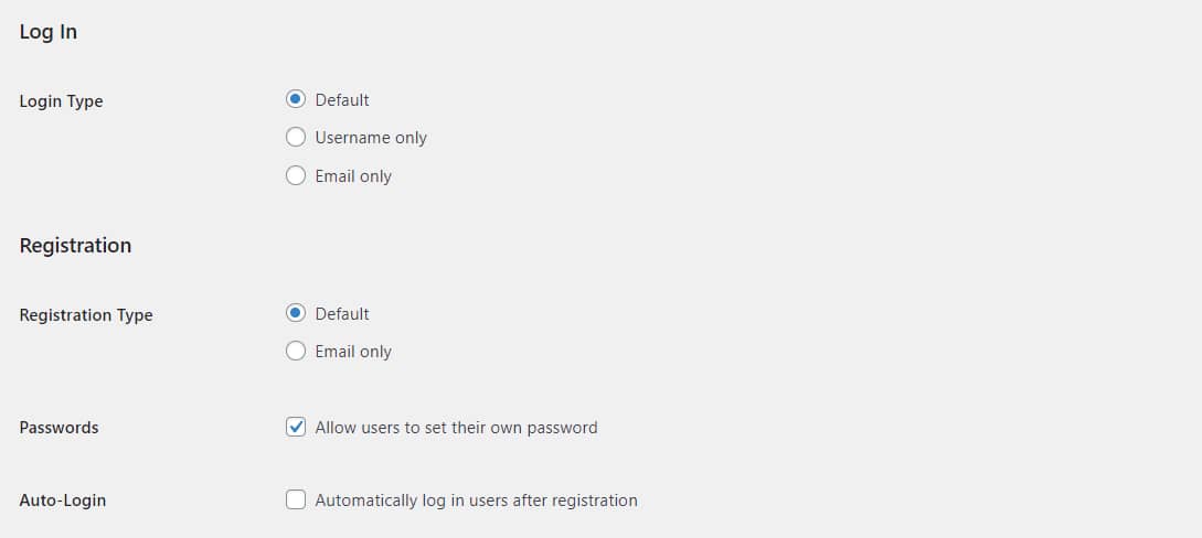 The settings for the Theme My Login plugin.