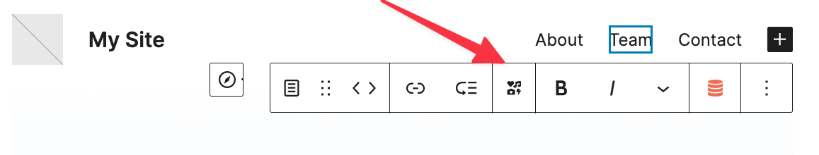 menu icons block
