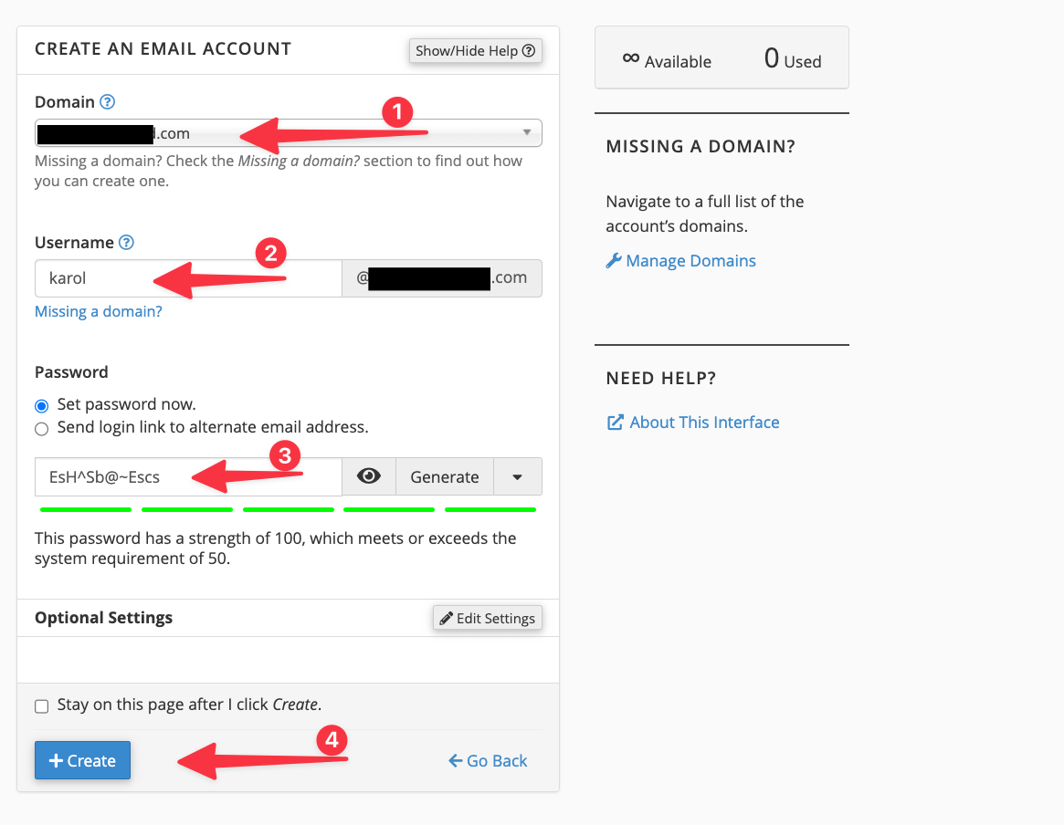 email details